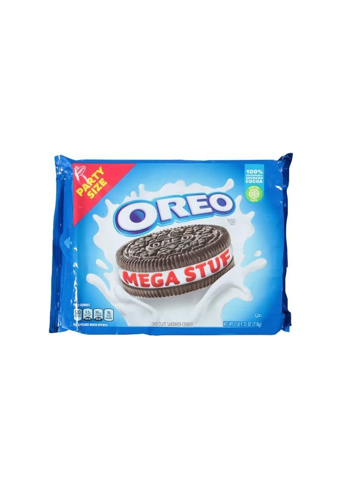 OREO Mega Stuf Chocolate Sandwich Cookies, Party Size - Image 4